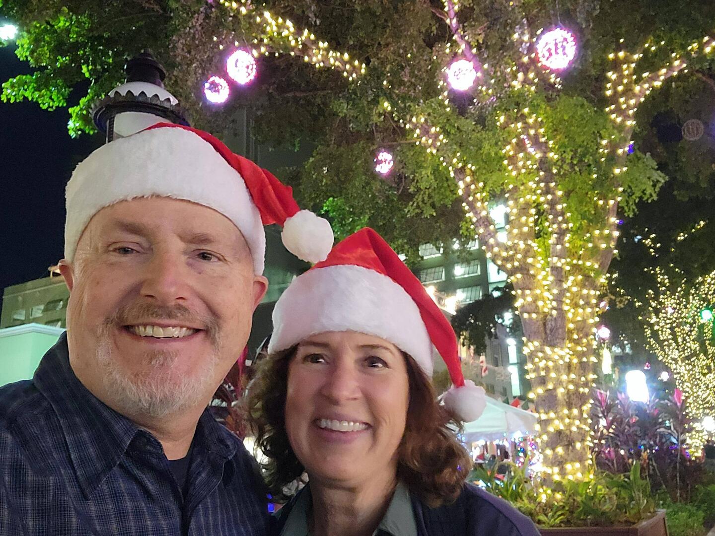 Christmas fair on Las Olas Blvd.