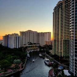 Sunset from our hotel room