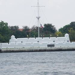 Ein altes Fort, das den Zugang zur Stadt bewachte