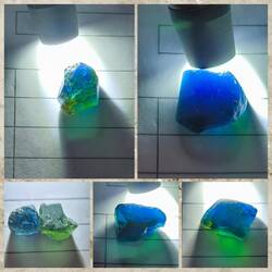 Saphire vor der Hitzebehandlung