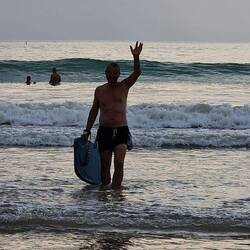 letztes Wellenreiten...