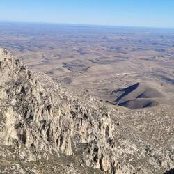 Guadalupe peak trail, nice view from top