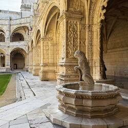This lion fountain reminded us of Miko and Leo
