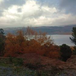 Ein letzter Blick zum Negratin Stausee