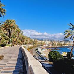 Claudi wieder allein in San Remo unterwegs...