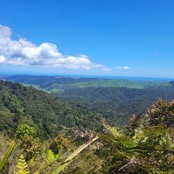Zumindest ein kleiner Trost: Pause bei einem der Aussichtspunkte