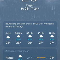 Eigentlich sollte es regnen, aber wir haben so viel Glück 🍀