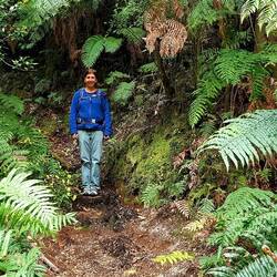Rahel & giant ferns.