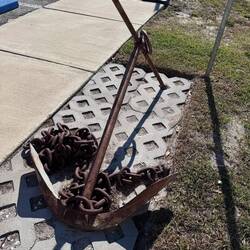Shallow water anchor from the USS Sequoia the presidential yacht during Hoover to Ford era