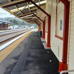 Waiting for the train