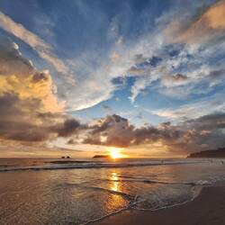 Gerade rechtzeitig angekommen, um einen wunderschönen Sonnenuntergang zu bestaunen 😍