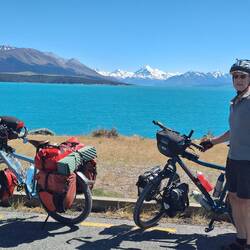 Ganz hinten Mount Cook, da fahren wir heute hin