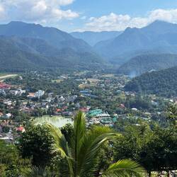 Aussicht auf Mae Hong son am Morgen