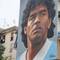 Neapel ist voll von Portraits von ?Diego Maradona?