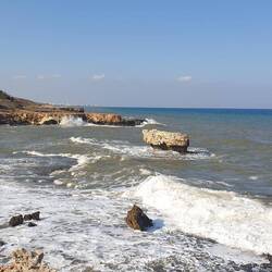 Der "Steinpilz" und Famagusta im Hintergrund