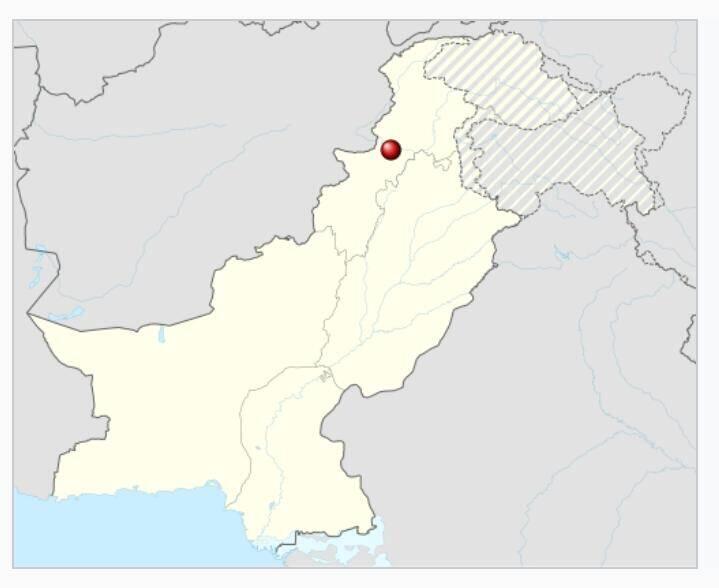 Pakistan-Karte mit Peshawar