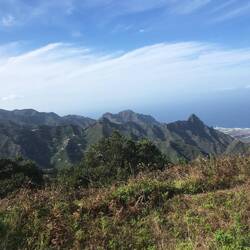 Blick runter zum Hafen von Santa Cruz de Tenerife.