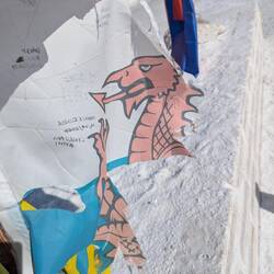 Found a Welsh flag slightly worse for wear