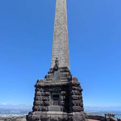 The obelisk, a memorial to Māori. The native tribe to New Zealand