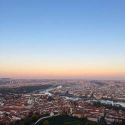 Prag von oben pünktlich zum Sonnenuntergang 🌅🥰
