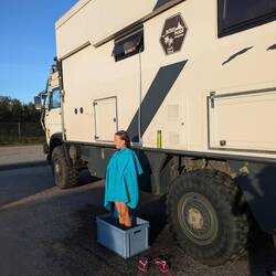 Noch mal schnell duschen bevor die Sonne gleich weg ist 😁🤘🏼