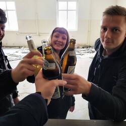 Also gab's lecker Bierchen