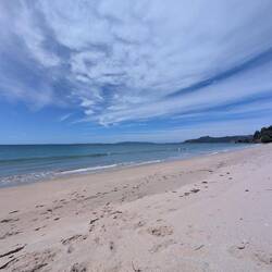 Sunny and 75. Beautiful day to be on the beach
