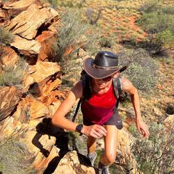 Wir klettern auf den Giles Lookout