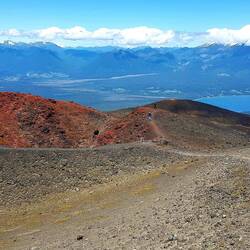 Trekking on the Osorno volcano.