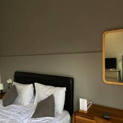 Unser Zimmer, total schön