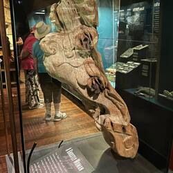 Carved female figure