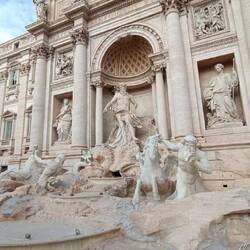 Fontaine de Trevie en cours de restauration