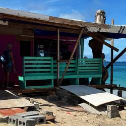 die einzige geöffnete Bar, die wir dort fanden