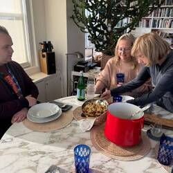 Janes apartment for lunch