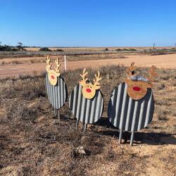 Witzige Weihnachtsdeko unterwegs