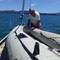 Gluing seams of our dinghy