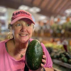 What a huge Avocado!