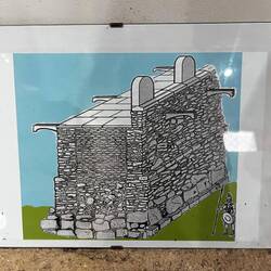 The wall that surrounded the island