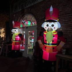 This store has lots of holiday decorations