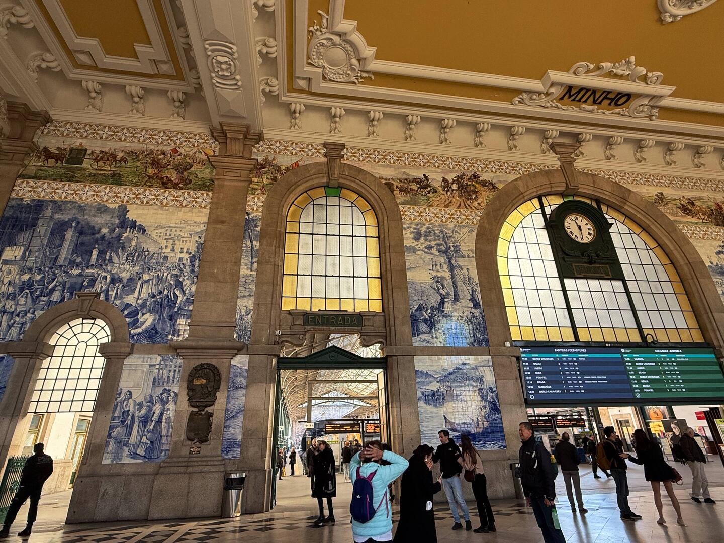 Train station with beautiful tiles