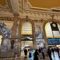 Train station with beautiful tiles
