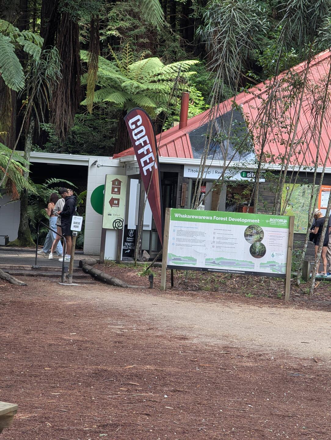 We just arrived in. Stopped at the information center