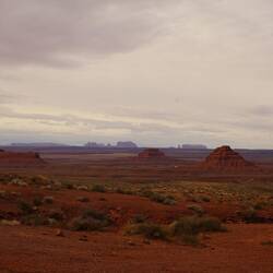 Sicht von unserem Übernachtungsplatz im Valley of the Gods.