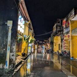 Hoi An Ancient Town - Too much rain such that the river was flooding the streets.