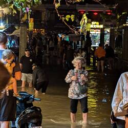 Hoi An Ancient Town - Too much rain such that the river was flooding the streets.