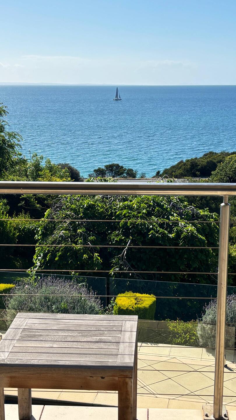 Blick vom Balkon aus
