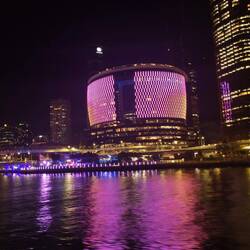 Beautiful view of the city from the river