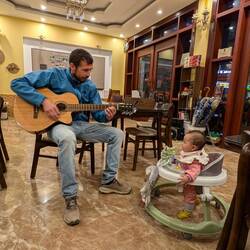 Inspiring a baby for music