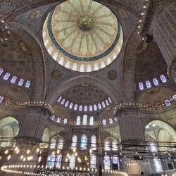 blaue Moschee von Innen