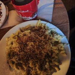 Hauptgang: Kasspatzen 🥰🤤, dazu Birne-Melissenpunsch